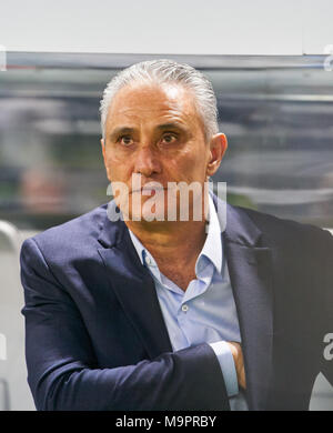 Berlin, Allemagne. Mar 27, 2018. DFB-ESP Test Football, Berlin, 27 mars 2018 headcoach TITE, Brésil Allemagne - BRÉSIL 0-1 Coupe du Monde de football la Russie test match , Berlin, 27 mars 2018, la saison 2017-2018 © Peter Schatz / Alamy Live News Banque D'Images