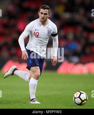 Lewis Cook d'Angleterre pendant le match international au stade Wembley, Londres. APPUYEZ SUR ASSOCIATION photo. Date de la photo: Mardi 27 mars 2018. Voir PA Story FOOTBALL England. Le crédit photo devrait se lire comme suit : Adam Davy/PA Wire. Banque D'Images