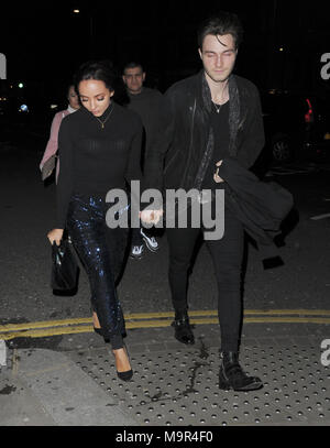 Peu de mélange de Thirlwall Jade et petit ami Jed Elliott à Mahiki comprend : Kensington Thirlwall Jade Où : London, Royaume-Uni Quand : 25 Feb 2018 Credit : WENN.com Banque D'Images