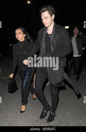 Peu de mélange de Thirlwall Jade et petit ami Jed Elliott à Mahiki comprend : Kensington Thirlwall Jade Où : London, Royaume-Uni Quand : 25 Feb 2018 Credit : WENN.com Banque D'Images