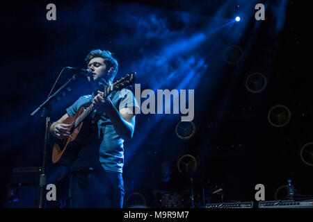 Niall Horan, Glasgow SSE Hydro 2018,Flicker World Tour, adorée par l'immense foule à l'Armadillo Glasgow Banque D'Images