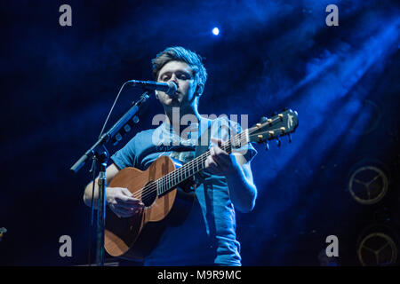 Niall Horan, Glasgow SSE Hydro 2018,Flicker World Tour, adorée par l'immense foule à l'Armadillo Glasgow Banque D'Images