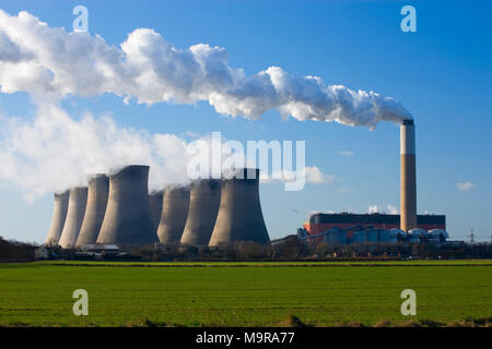 Cottam Power Station Trent Valley Norfolk Angleterre Banque D'Images