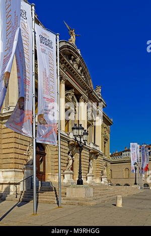 L'Europe, Suisse, Genève, Geneva, Genève, Place de nueve, Grand Théâtre de Genève, le lieu d'intérêts, le tourisme, l'Arkite, historiquement, traditionnellement Banque D'Images