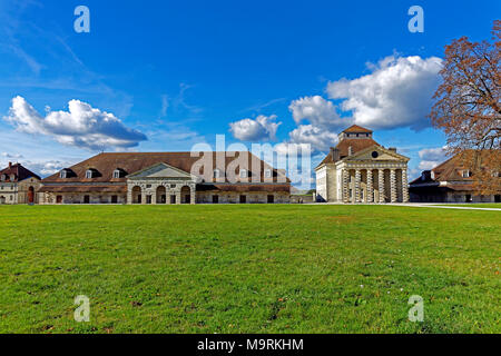 Europe, France, Jura (France - Comté), Arc-et-Senans, la saline royale, Grand Rue, Saline Royale d'Arc et Senans, musée, Musée Ledoux, de l'architecture Banque D'Images