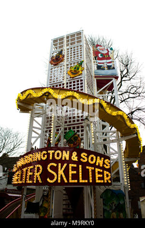 Parc d'helter skelter glisse, York, Yorkshire, UK Banque D'Images