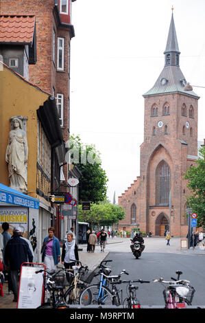 Sankt Knuds gothique Domkirke (St. La Cathédrale de Canute) à Odense, région du sud du Danemark, le Danemark. 21 août 2010, construit à partir de la fin du XIII 100 Banque D'Images