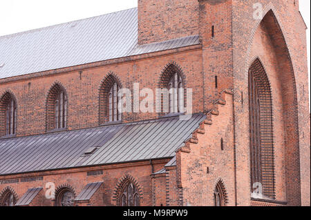 Sankt Knuds gothique Domkirke (St. La Cathédrale de Canute) à Odense, région du sud du Danemark, le Danemark. 21 août 2010, construit à partir de la fin du XIII 100 Banque D'Images