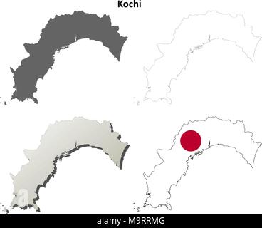 Jeu de carte muette de Kochi Illustration de Vecteur