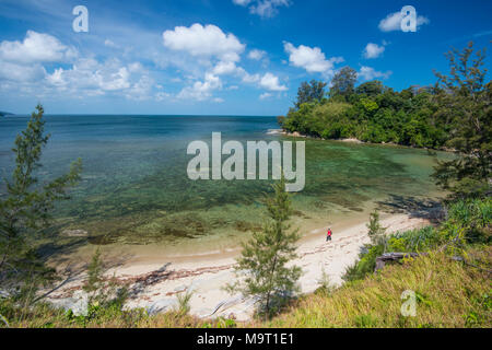 Paysage d'une plage, à Kudat, Sabah, Malaisie, Bornéo, Banque D'Images