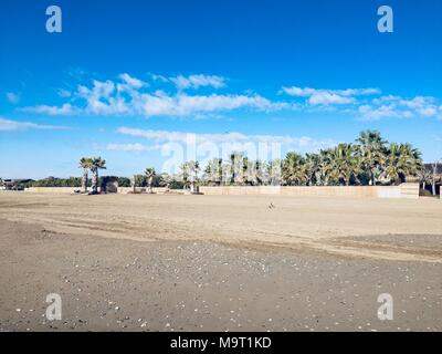 Jetée en bois à Newport Beach,bleu vert paysage Banque D'Images