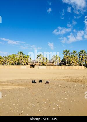 Jetée en bois à Newport Beach,bleu vert paysage Banque D'Images
