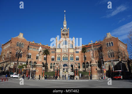 Hôpital de la Santa Creu i Sant Pau Banque D'Images