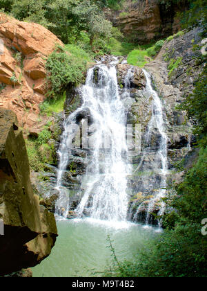 Witpoortjie Falls sur la rivière Crocodile, Walter Sisulu Gardens, Afrique du Sud Banque D'Images