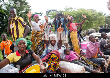 Atmosphère dans la Côte d'Ivoire. Banque D'Images