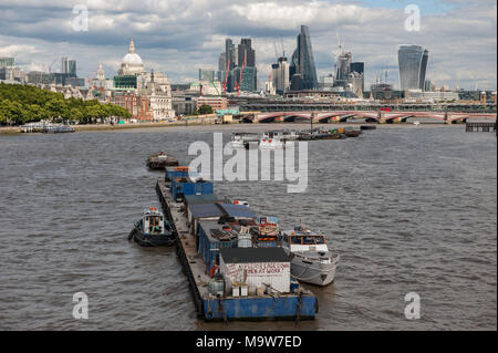 Londres. Vue sur la ville de Waterlow pont. United Kingdom. Banque D'Images