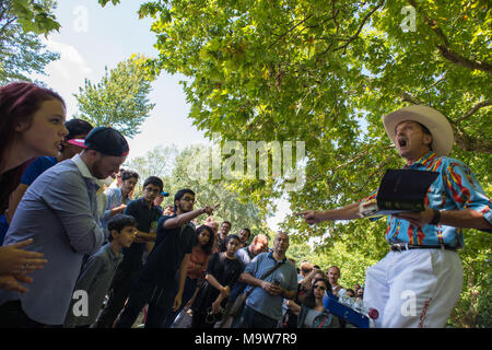 Londres. Speakers Corner, Hyde Park. United Kingdom. Banque D'Images