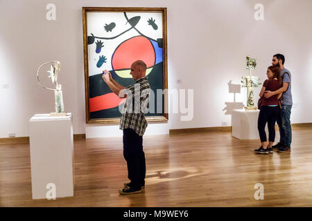 Buenos Aires Argentina,Recoleta,Museo Nacional de Bellas Artes Art Museum,intérieur,exposition collection sculpture,peinture,Joan Miro,m Banque D'Images