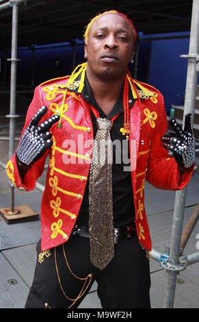 Elephant Man dans les coulisses du sex 97 Summer Jam concert au Giants Stadium à East Rutherford (New Jersey), 7 juin 2009 © Walik Goshorn/MediaPunch Banque D'Images