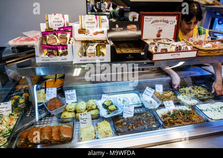 Buenos Aires Argentina,Palermo,Ecocampo Comestibles,restaurant à emporter,plats préparés,deli,présentation,comptoir,adulte femme femme femme dame,servir Banque D'Images