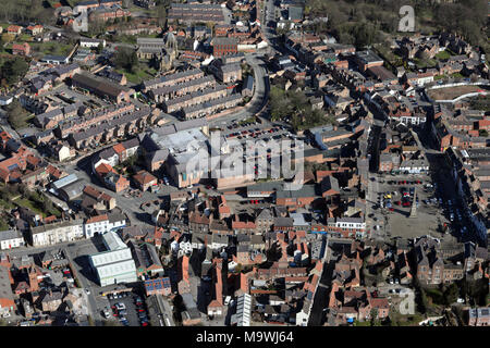 Vue aérienne de Ripon, Yorkshire du Nord Banque D'Images