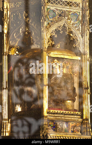 Relique de Saint John's head - San Silvestro in Capite - Rome Banque D'Images