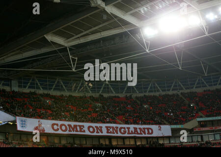 Londres, Royaume-Uni. 27 mars 2018. vue générale dans le stade de Wembley. Football Match amical, l'Angleterre v Italie au stade de Wembley à Londres, le mardi 27 mars 2018. Editorial N'utilisez que des photos par Andrew Verger/Alamy live news Banque D'Images