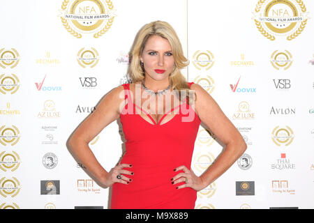 Londres, Royaume-Uni. 28 mars, 2018. Nancy Sorrell, National Film Awards 2018, Porchester Hall, London UK, le 28 mars 2018, le Crédit : Riche Gold/Alamy Live News Banque D'Images