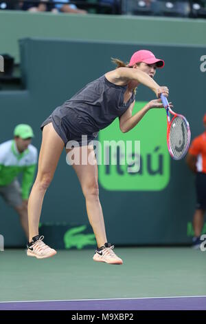 Key Biscayne, Floride, USA. 28 mars, 2018. Danielle Collins au jour 10 de l'Open de Miami présenté par Itau à Crandon Park Tennis Center le 28 mars 2018 à Key Biscayne, Floride Personnes : Danielle Collins : Tempête Crédit Media Group/Alamy Live News Banque D'Images