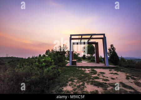 Taiyuan, Taiyuan, Chine. Mar 29, 2018. Taiyuan, Chine 29 mars 2018 : décor d'Dongxishan Parc écologique à Taiyuan, Province de Shanxi en Chine du nord. Crédit : SIPA Asie/ZUMA/Alamy Fil Live News Banque D'Images