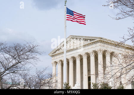 Bâtiment de la Cour suprême des Etats-Unis à Washington, DC Banque D'Images