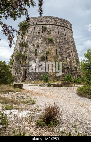 Ville historique de Korcula en Méditerranée du Sud, Croatie Banque D'Images