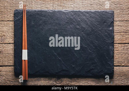 Gros plan texture ardoise noire Banque D'Images