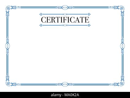 Vintage frontière pour des performances d'un certificat d'excellence Illustration de Vecteur