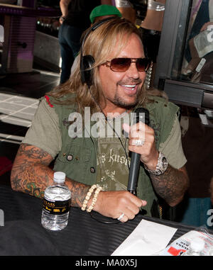 Vince Neil interview photo de O'Sheas Casino Parti 20e anniversaire à Las Vegas, Nevada le 1 août 2009. © RDKabik MediaPunch /****** EXCLUSIF Banque D'Images