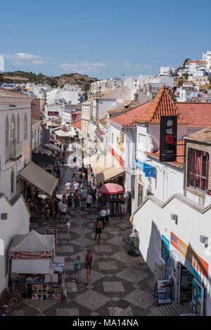 La vieille ville d'Albufeira, Algarve, Portugal Banque D'Images