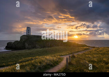 L'île Llanddwyn, Anglesey, Royaume-Uni. Banque D'Images