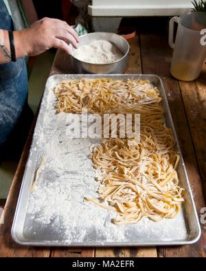 Tagliatelle dans Café Paradiso, Cape Town Banque D'Images