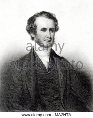 Le révérend Joseph Roberts, circa 1850 gravure ancienne Banque D'Images