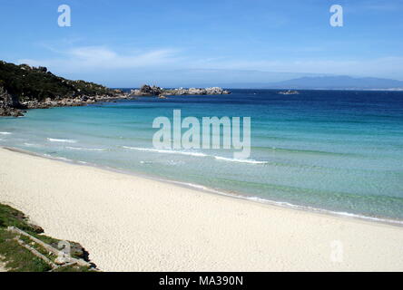 La plage Rena Bianca, Santa Teresa Gallura, Sardaigne, Italie Banque D'Images