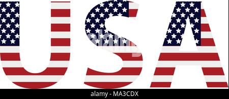 Mot United States of America Illustration de Vecteur