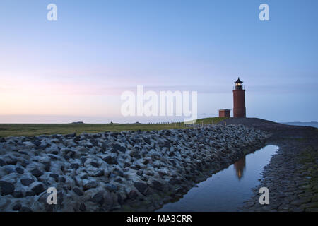 'Phare' Nordmarsch sur la Hallig Langeneß, côte de la mer du Nord, Schleswig-Holstein les vasières, les Frisons du nord, Schleswig - Holstein, Allemagne, Banque D'Images