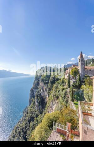 Dans l'église Pieve, Lac de Garde, Italie Banque D'Images