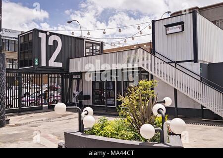 L'Arts on Main creative center dans le quartier branché de Maboneng à Johannesburg, Afrique du Sud Banque D'Images