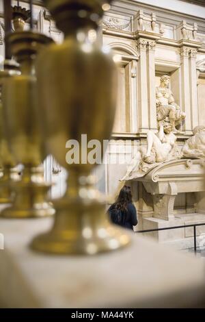 La tombe de Giuliano di Lorenzo de' Medici, Florence, Italie Banque D'Images