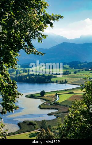 Le paysage près de Hopfen am See dans la région de l'Allgäu Allemagne Banque D'Images