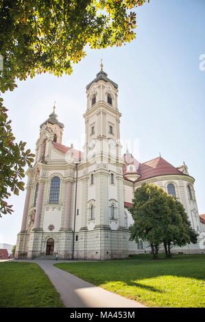 Vue extérieure de l'abbaye d'Ottobeuren dans la région de l'Allgäu, Bavière, Allemagne Banque D'Images