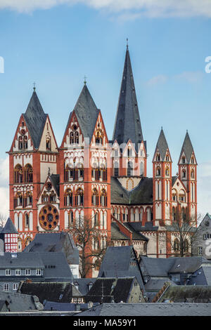 Saint George's Cathedral (Limbourgeois Dom) en Limburg an der Lahn, Allemagne Banque D'Images