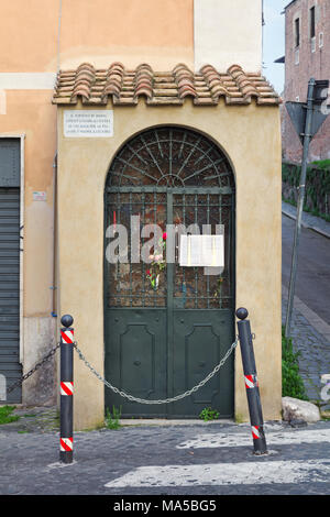 La Papesse Jeanne's Chapel - Rome - selon la tradition populaire, cette chapelle est consacrée au pape Joan, le légendaire 'féminin' pape (règne 855-857) Banque D'Images