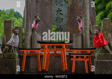 L'Asie, Japon, Nippon, Nihon, Kyoto, Senbon Torii Fushimi Inari Taisha Banque D'Images